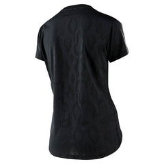 357972001 WMNS LILIUM SS JERSEY SNAKE BLACK