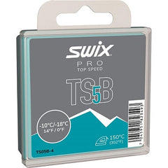 Swix TS5 Top Speed Turquoise Glide Wax -10/-18C 40g