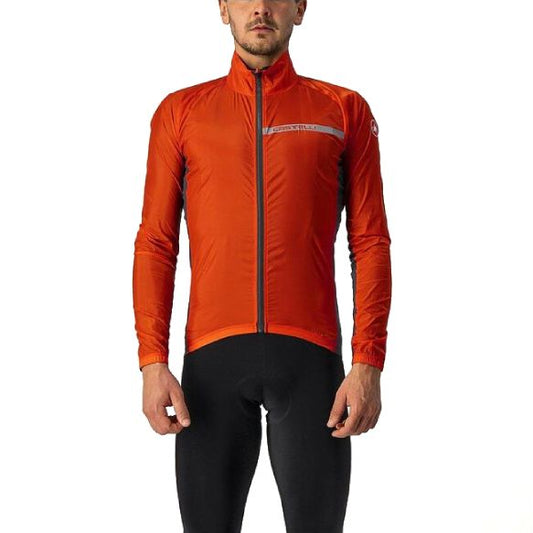 Castelli SQUADRA STRETCH JACKET fiery red