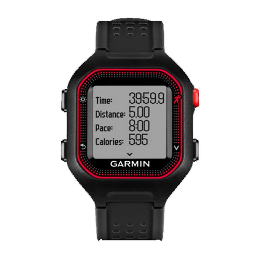 Montre Garmin Forerunner 25 Hr Lrg Blk/Red