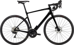 A drive side picture of the new 2022 Cannondale black Synapse 3 L with SmartSense System