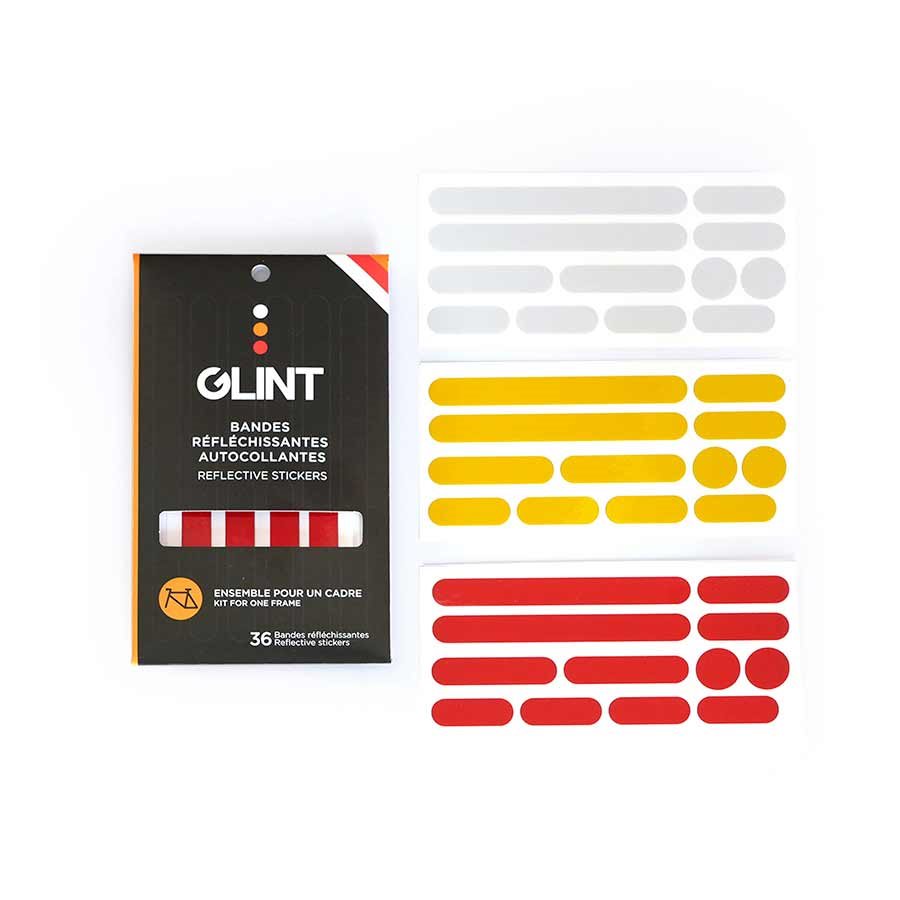 Glint Reflective Frame Stickers WHT/YEL/RED