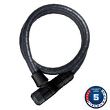 Abus Microflex 6615K Armored cable with key lock, 15mm x 85cm